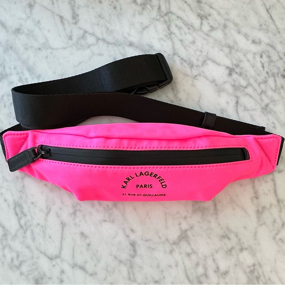 KARL LAGERFELD
Rue St Guillaume Small Fanny Bag Belt Bag NEON PINK - Picture 12 of 13